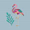 flamingo cross stitch pattern