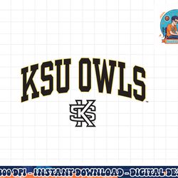 kennesaw state owls arch over pink officially licensed  png, sublimation copy