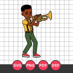 Gracie's Boy With Saxophone Svg, Gracie's Boy Svg, Gracie's Corner Svg, Png Pdf Dxf Digital File