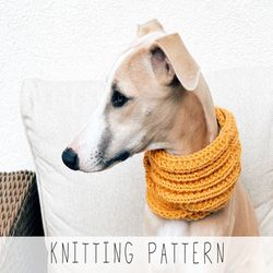 Dog Scarf KNITTING PATTERN Dog Infinity Scarf Knit Pattern Beginner Pattern Dog Collar Knit Pattern Dog Gift I Doggo