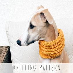 dog scarf knitting pattern dog infinity scarf knit pattern beginner pattern dog collar knit pattern dog gift i doggo