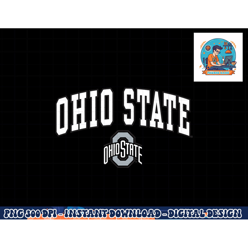 Kids Ohio State Buckeyes Arch Over Red Kids png, sublimation copy.jpg