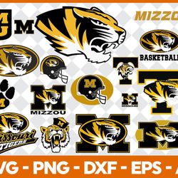 Missouri Tigers Football Bundle Svg, Sport Svg, NCAA Svg, NCAA Logo Svg, Football Team Svg Digital Download