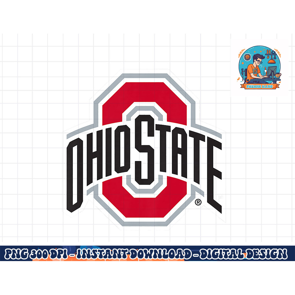 Kids Ohio State Buckeyes Icon Red Kids png, sublimation copy.jpg