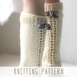 Knitting Pattern Easy Leg Warmers X Baby Leg Warmers Knit Pattern X Kids Leggings X Toddler Leg Warmers X Cuffs X Leg