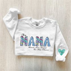 Personalized Mama Sweatshirt With Kid Names | Mama Sweatshirt | Custom Mama Shirt With Children Names | Pregnancy Reveal