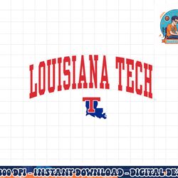 louisiana tech bulldogs arch over logo officially licensed  png, sublimation copy