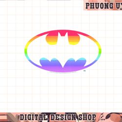 kids dc comics pride batman rainbow gradient logo png, sublimate