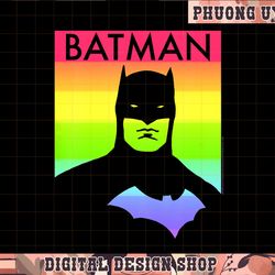 kids dc comics pride batman rainbow poster png, sublimate