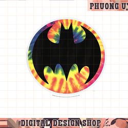 kids dc comics pride batman rainbow tie dye logo png, sublimate