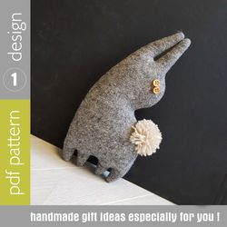 bunny sewing pattern pdf, rag doll tutorial in English, stuffed animal sewing diy