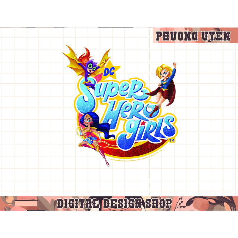 Kids DC Comics Super Hero Girls Logo png, sublimate.jpg
