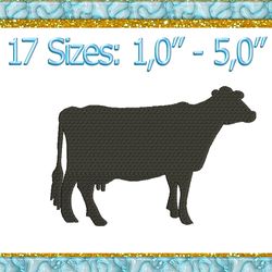 cow machine embroidery design