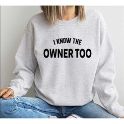 bartender shirt, bartender gift, i know the owner too shirt, funny bartending t-shirt, barista shirt, barmen tee, waitre