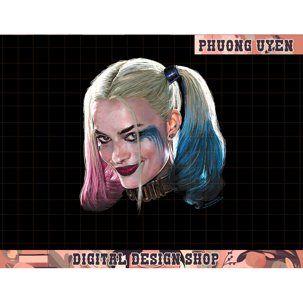 Suicide Squad Harley Quinn Head png, sublimate.jpg