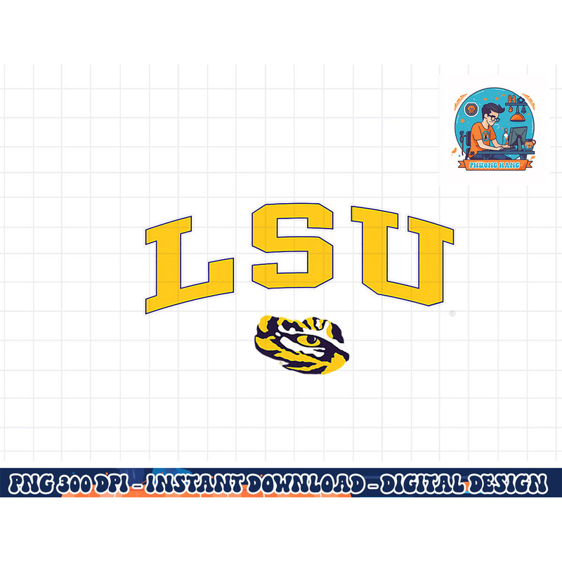 LSU Tigers Womens Arch Over Purple Officially Licensed png, sublimation copy.jpg
