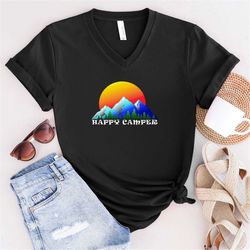happy camper shirt - camping shirt - camp shirt - hiking shirt - camper shirt - camping gift - adventure shirt - happy c