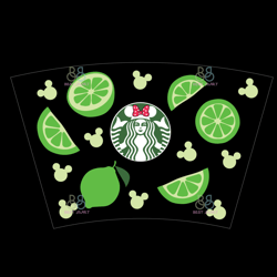 lemon starbucks wrap svg, fruits starbucks svg, summer wrap svg, starbucsk wrap svg, 24oz venti cold