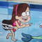 Gravity Falls-Mable Pines-Mermando-teenagers-children-cartoon, watercolor-water painting-pool-4.jpg