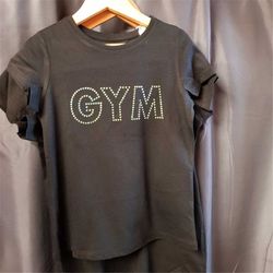 girl themed _ _ gymnastics ryythmique gr rhinestone t-shirt