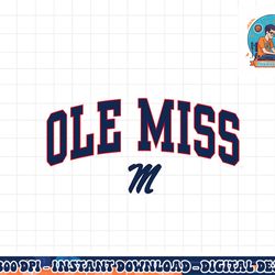 mississippi ole miss rebels arch over red  png, sublimation copy