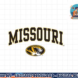 missouri tigers arch over logo officially licensed  png, sublimation copy
