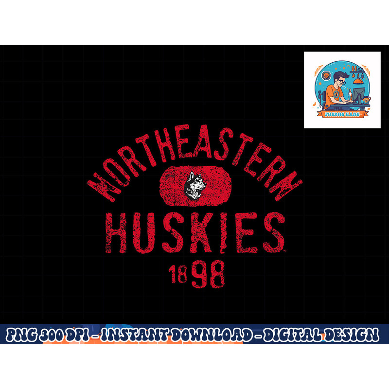 North Eastern Huskies Vintage 1898 Logo Officially Licensed png, sublimation copy.jpg