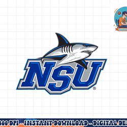 nova southeastern sharks icon officially licensed  png, sublimation copy
