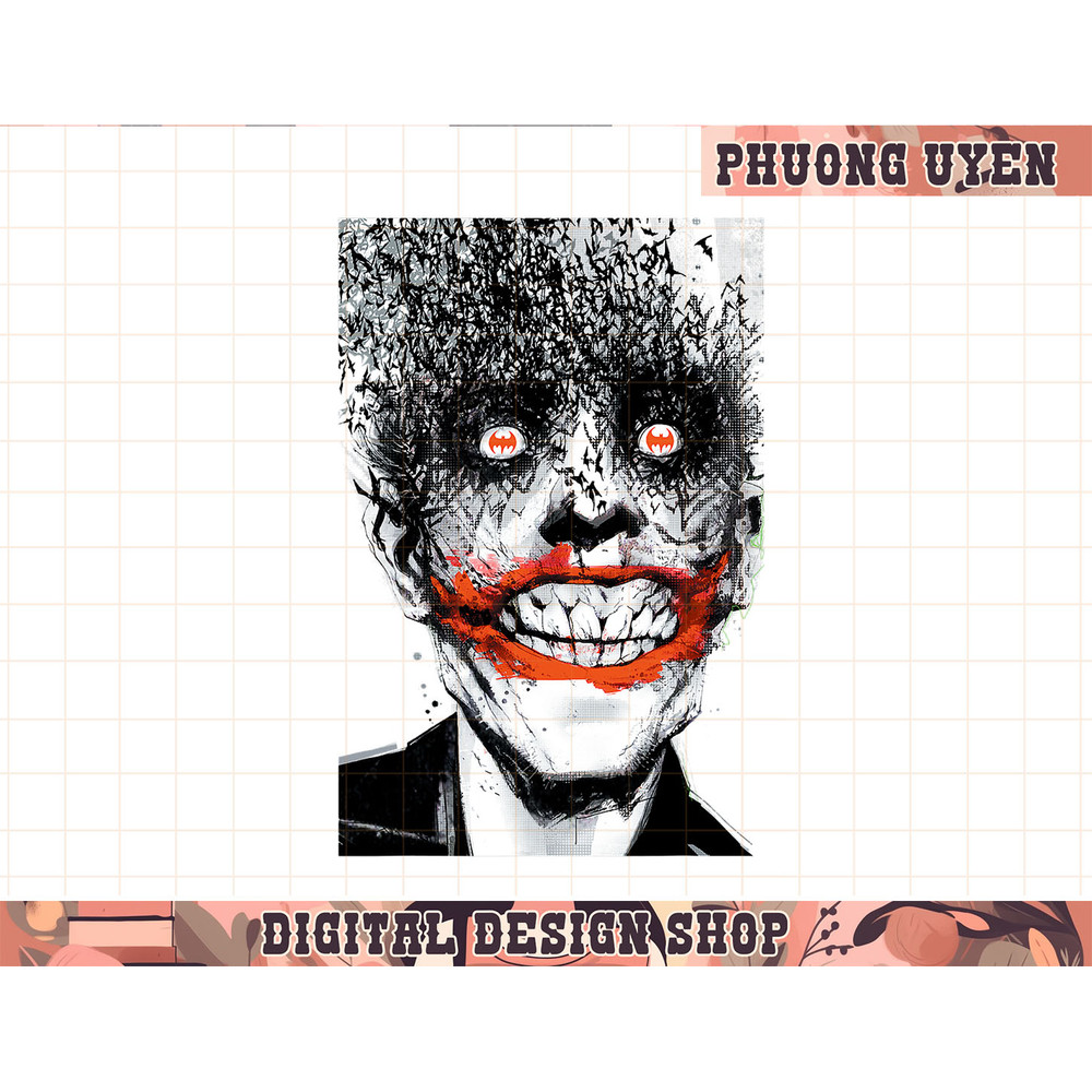 US DC Joker Comic Cover Bats Jock png, sublimate.jpg