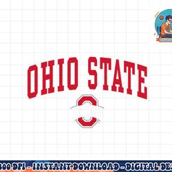 ohio state buckeyes arch over logo black officially licensed  png, sublimation copy