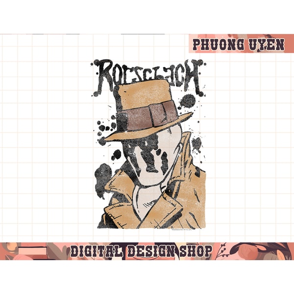 Rorschach Splattering Watchmen Rorschach Splatter png, sublimate | Inspire Uplift