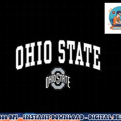 ohio state buckeyes mens arch over logo officially licensed  png, sublimation copy