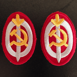 Patch of the Red Army RKKA sleeve Military vintage set 2 pcs