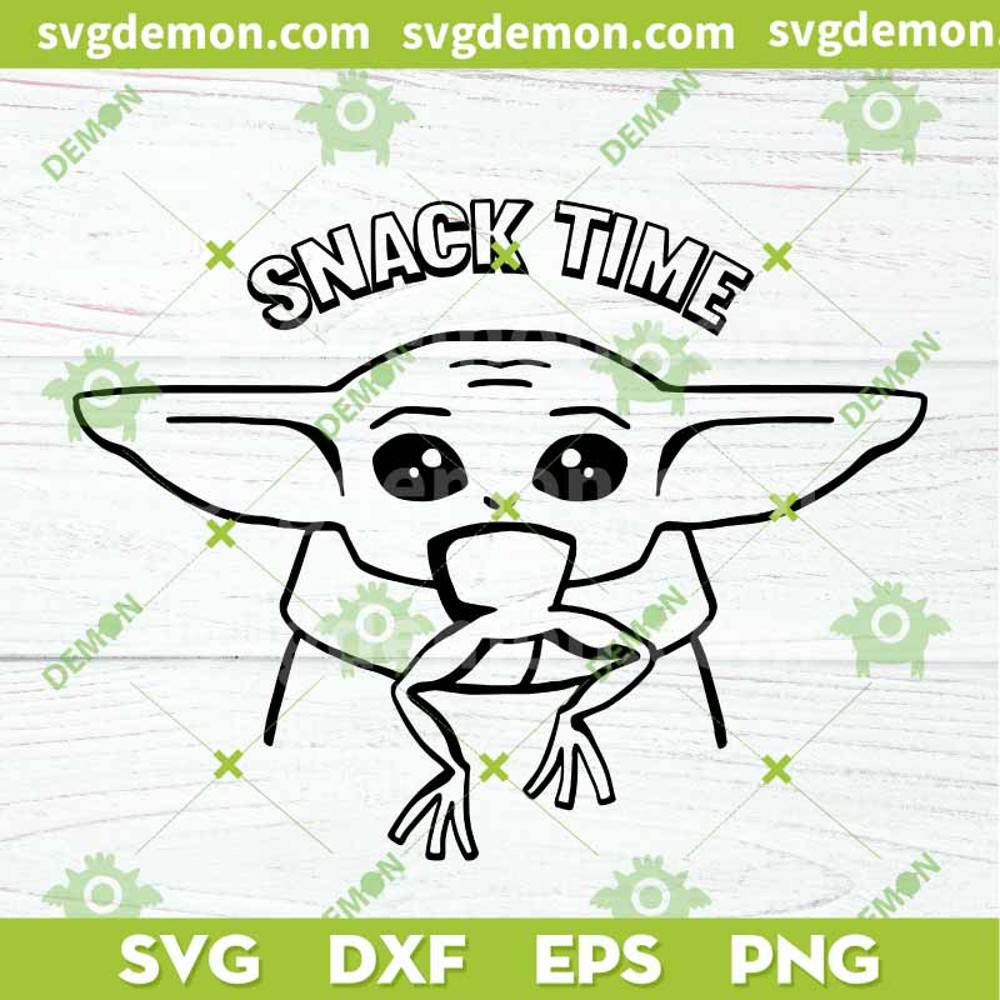 Baby Yoda snack time SVG Star Wars Baby Yoda svg, The Mandalorian sv.jpg
