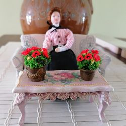 Flowers for the doll house. Puppet miniature. 1:12. Range.