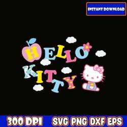 kawaii kitty kittens clipart, cute cats, png stickers, digital download cut file, vector printables, cricut silhouette