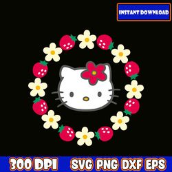 hello-kitty svg eps png, hello-kitty bundle svg, for cricut, silhouette, digital, file cut, flash download