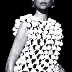 Vintage Crochet Pattern 278 Shell Covered with Pompons Women