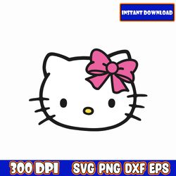 Kawaii Kitty Kittens Clipart, Cute Cats, PNG Stickers, Digital Download Cut File, Vector Printables, Cricut Silhouette