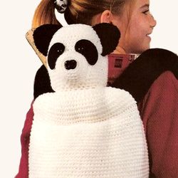 panda pal backpack vintage crochet pattern 273 pdf crochet toy