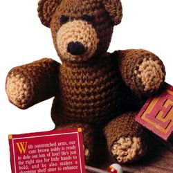 beary cute teddy vintage crochet pattern 269 pdf crochet toy