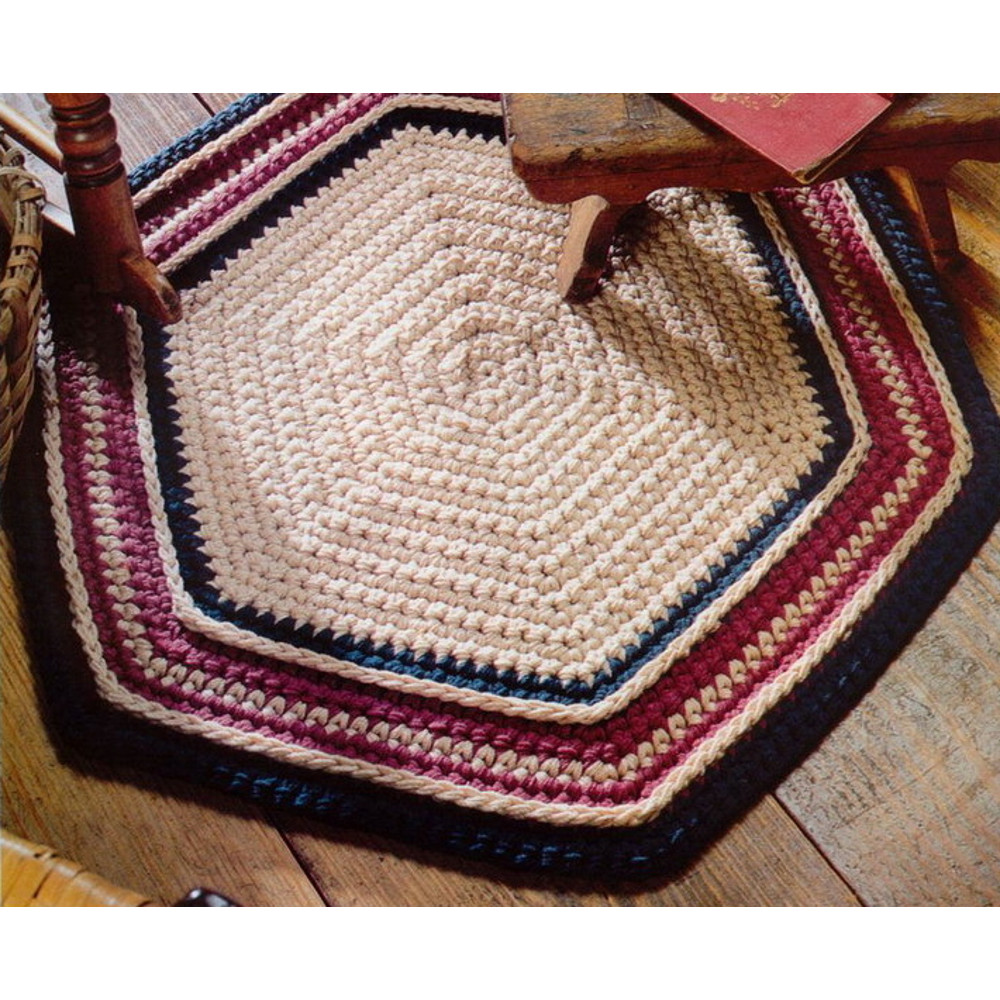 So-Easy Rug vintage crochet pattern