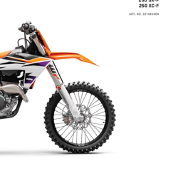 KTM Owners Manual Book Guide 2024 250 SX-F CN