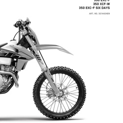 KTM Owners Manual Book Guide 2022 350 XCF-W US