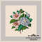 berlin woolwork pattern flowers cross stitch