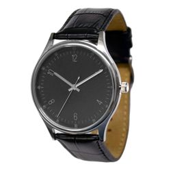 Minimalist Watch Big Size Numbers Men's Watch Black Face Free Shipping Worldwide