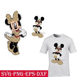mickey mouse minne mouse gucci svg, gucci silhouette svg files