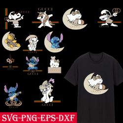 disney gucci bundle svg, gucci silhouette svg files