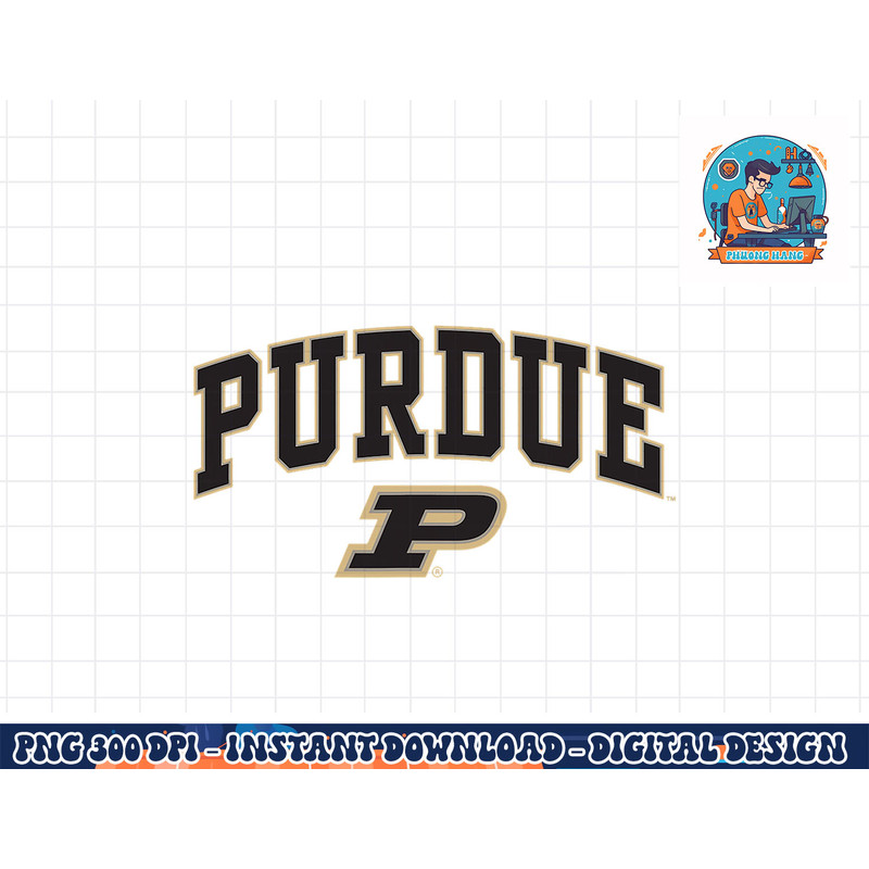 Purdue Boilermakers Arch Over Black Officially Licensed png, sublimation copy.jpg
