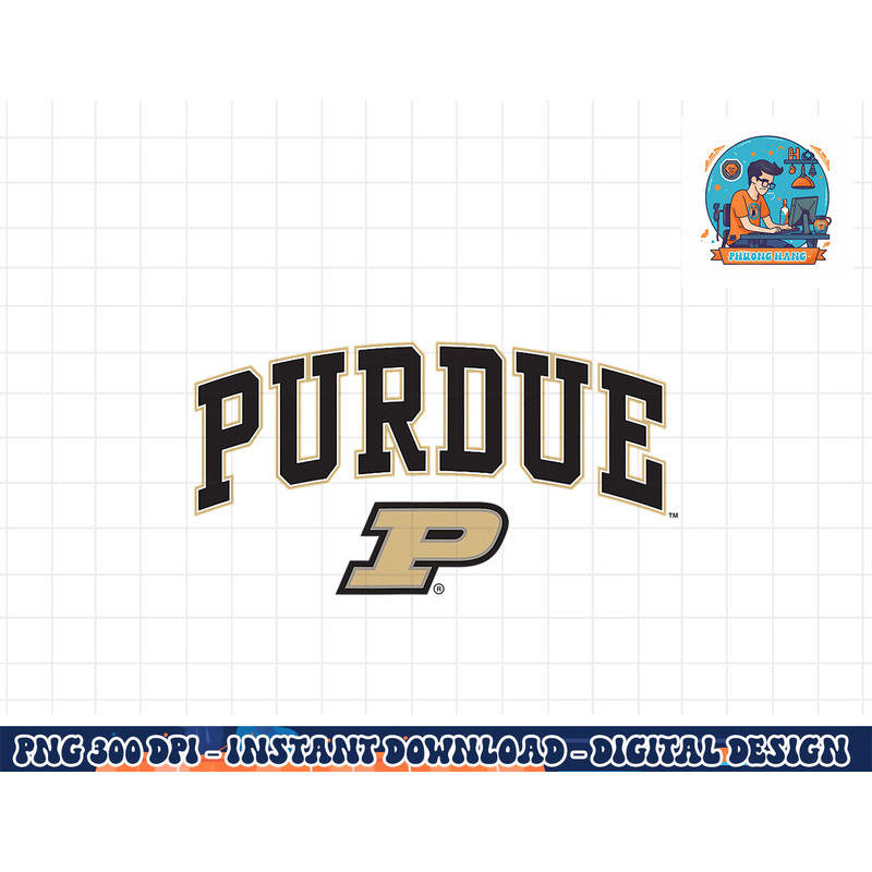 Purdue Boilermakers Arch Over White Officially Licensed png, sublimation copy.jpg